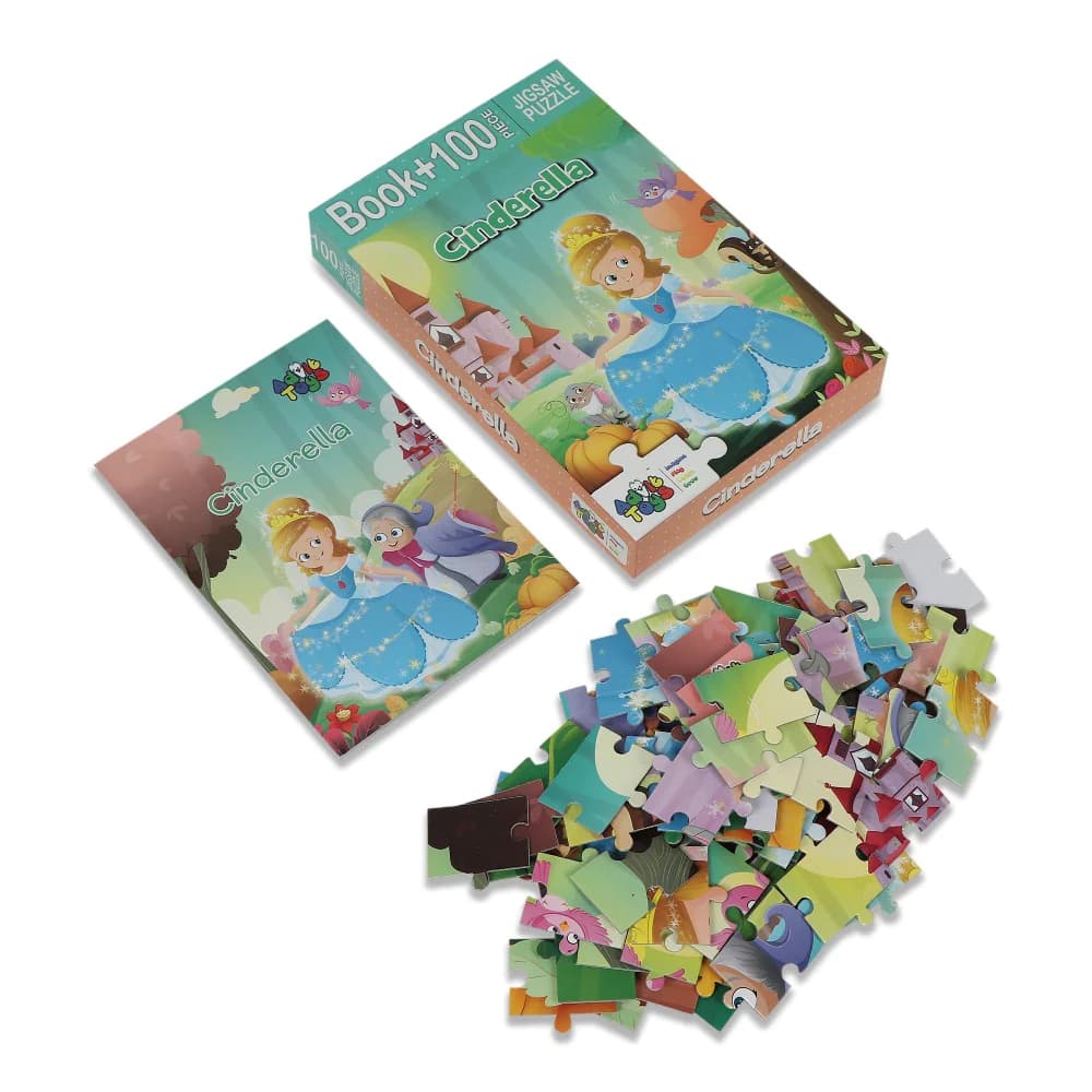 Cinderella - Jigsaw puzzle (100 Piece + Educational Fun Fact Book Inside) by Advit Toys