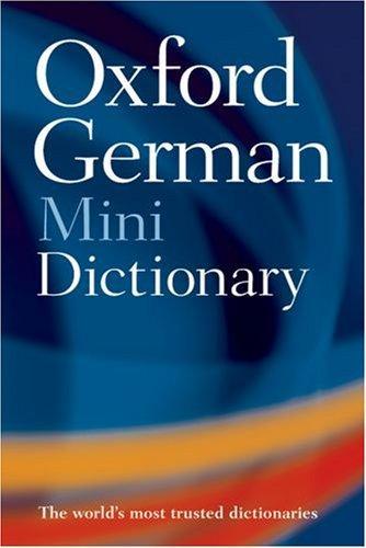 Oxford German Minidictionary by Nicholas Rollin, Eva Vennebusch, Roswitha Morris