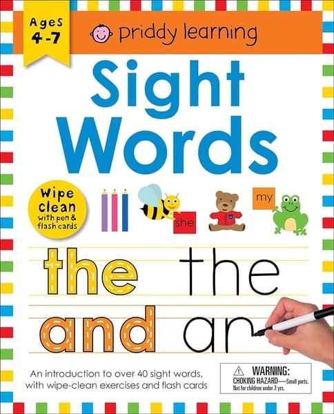 Wipe Clean Workbook: Sight Words (enclosed spiral binding) by Roger Priddy