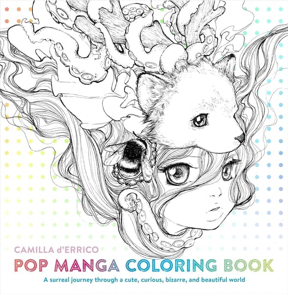Pop Manga Coloring Book by Camilla d Errico