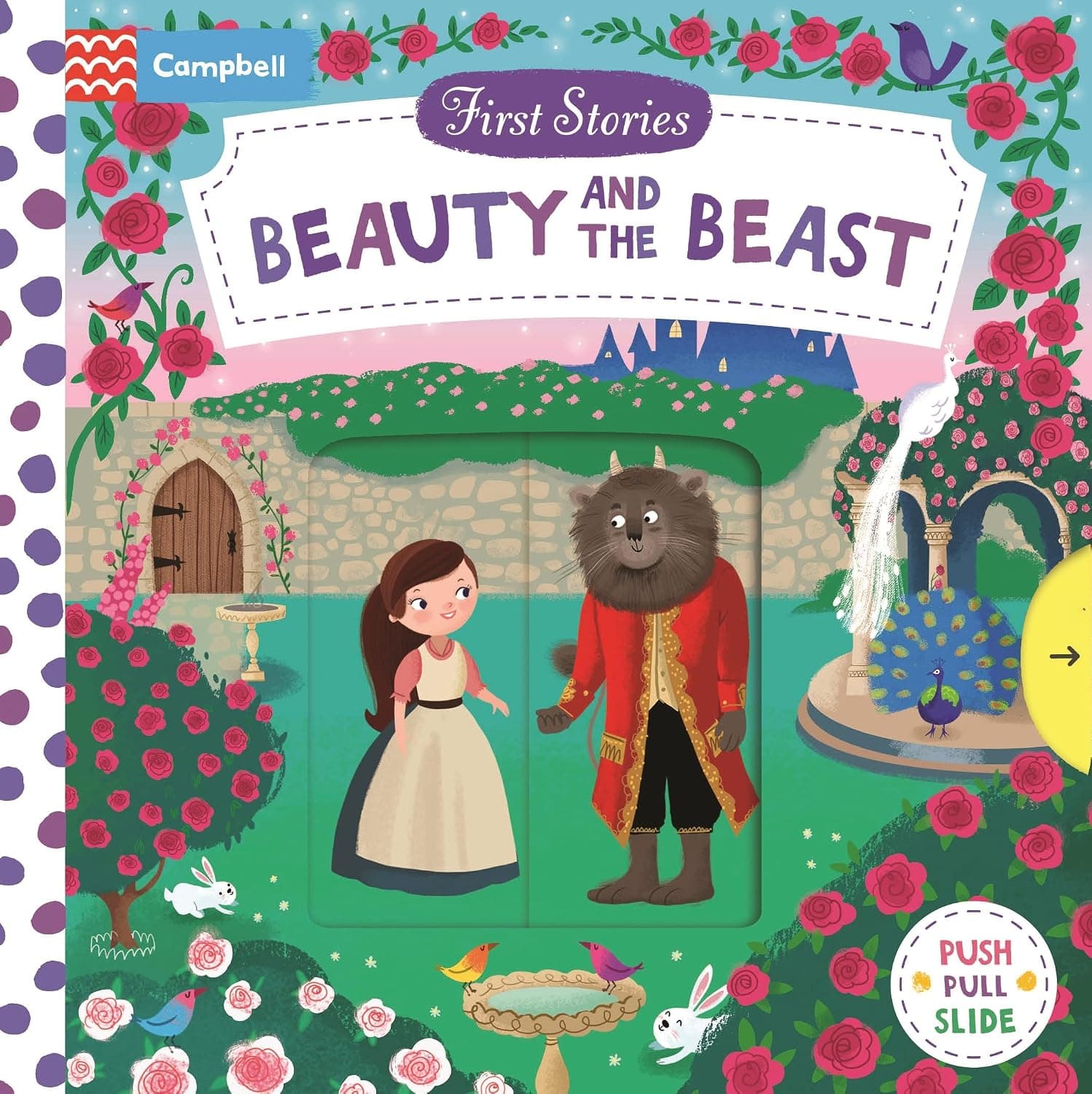 Beauty and the Beast: A Push, Pull, Slide Book by Campbell Books