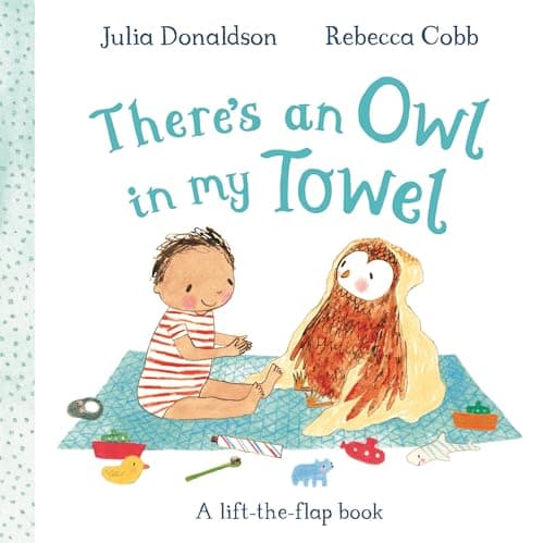 There's an Owl in My Towel: A lift-the-flap book by Julia Donaldson, Rebeecca Cobb