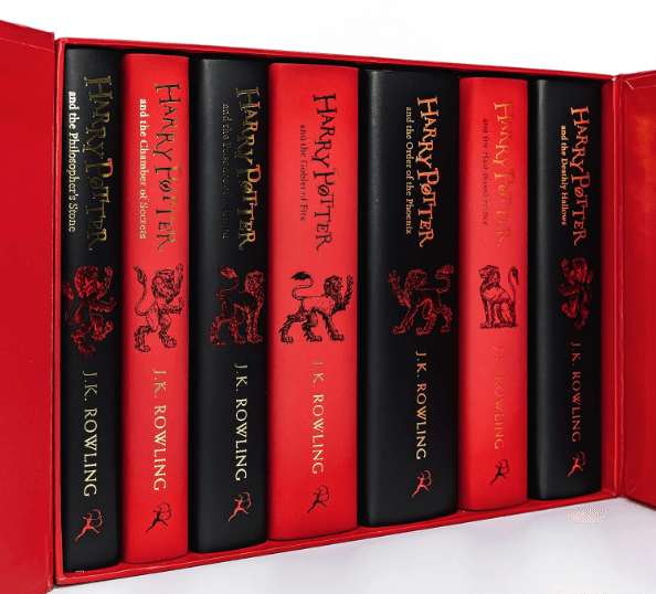 Harry Potter Gryffindor House Editions Hardback Box Set by J. K. Rowling