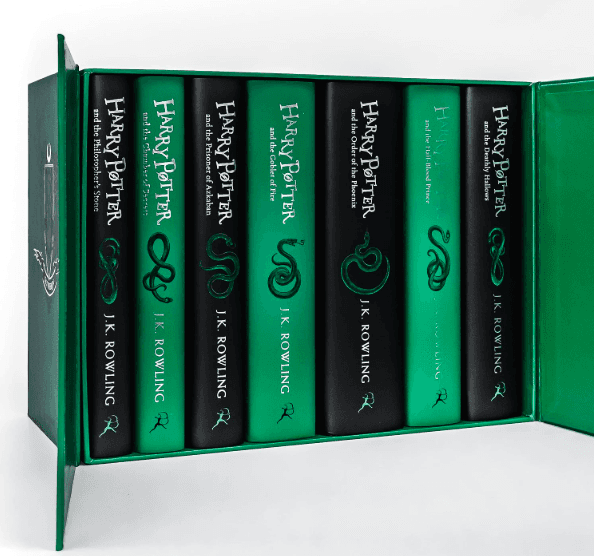 Harry Potter Slytherin House Editions Hardback Box Set by J. K. Rowling