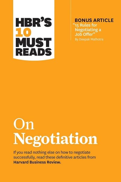 On Negotiation by Harvard Business Review