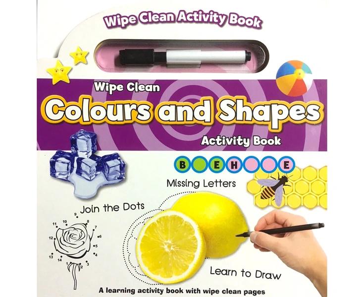 Wipe Clean Colours and Shapes Activity Book by North Parade Publishing