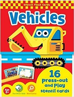 Vehicles Stencil Flash Cards by Unassigned