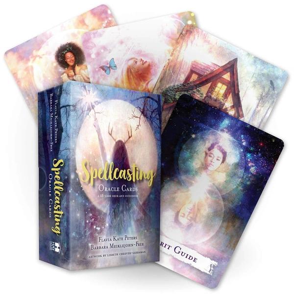 Spellcasting Oracle Cards: A 48-Card Deck and Guidebook by Flavia Kate Peters