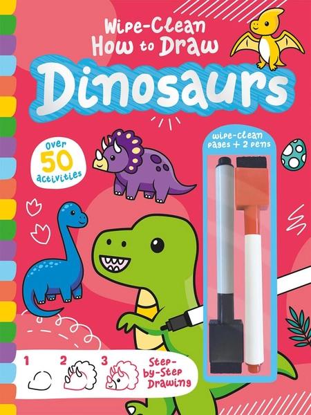 Wipe-Clean How to Draw Dinosaurs by Jenny Copper
