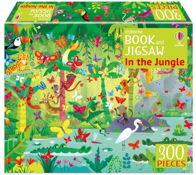Usborne Book and Jigsaw In the Jungle by Kirsteen Robson