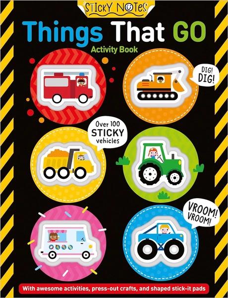Sticky Notes Things That Go Activity Book by Sophie Collingwood