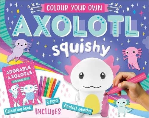 Colour Your Own Axolotl Squishy by Alexandra Robinson
