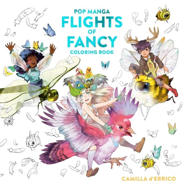 Pop Manga Flights of Fancy Coloring Book by Camilla d Errico