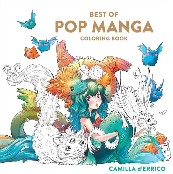 Best of Pop Manga Coloring Book by Camilla d Errico