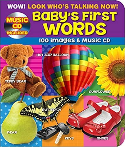 100 Plus First Words Point and Learn Kids Board Book with Bonus Music CD by Page