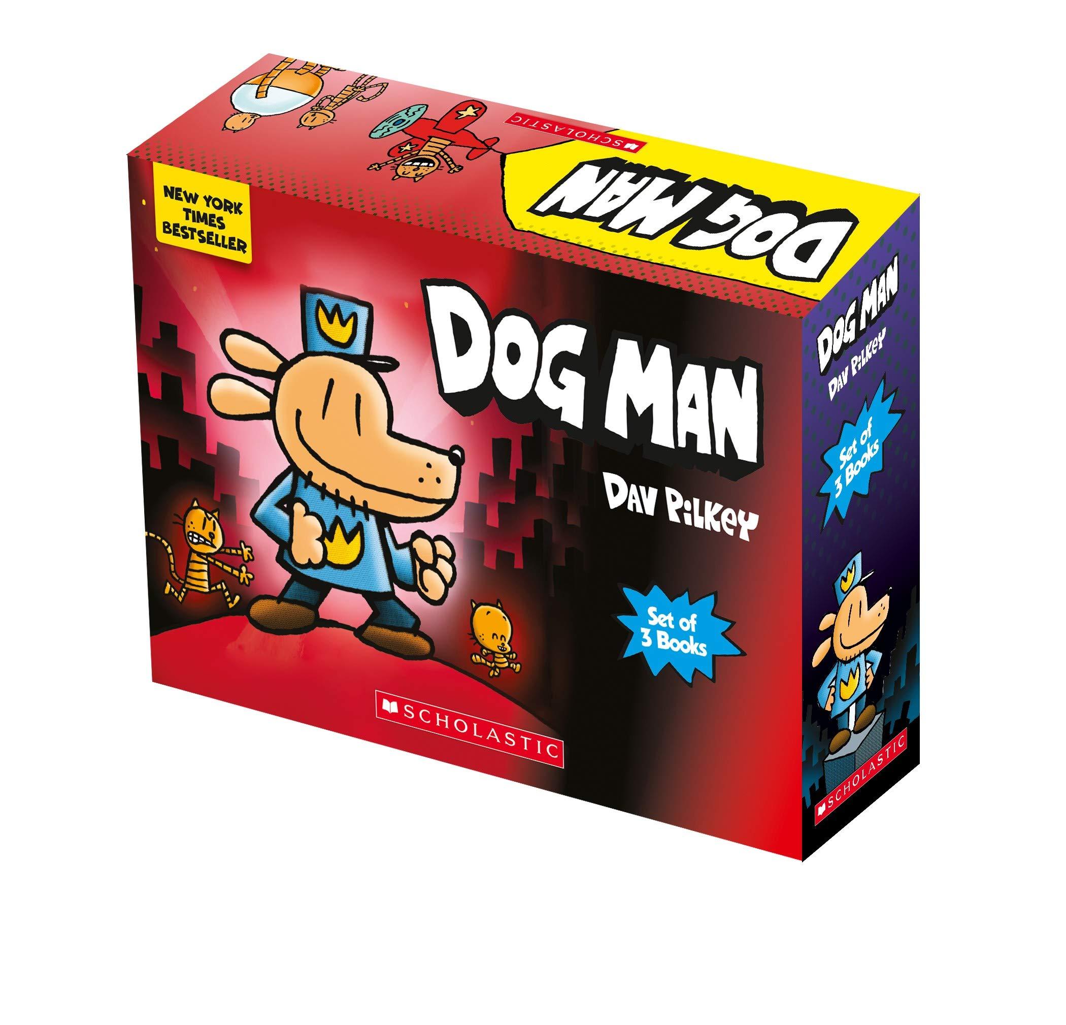 Dog Man Set of 3 Books by Dav Pilkey
