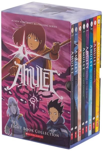 Amulet Eight Book Collection - graphix (1-8 BOOKS COLLECTION SET) by Kazu Kibuishi
