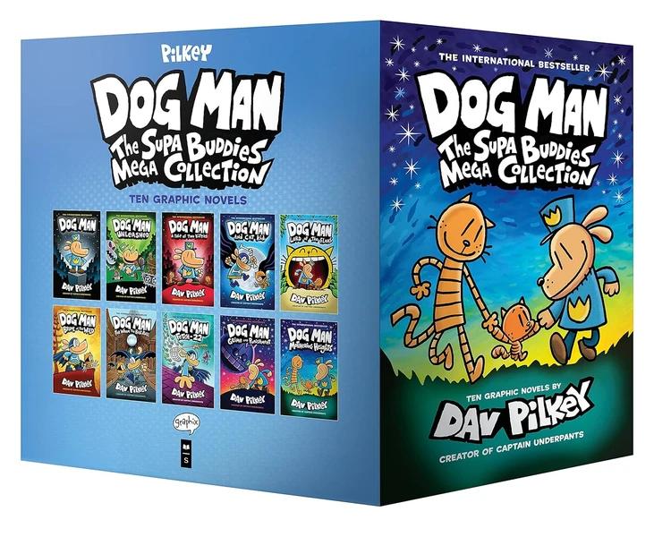 Dog Man: The Supa Buddies Mega Collection (Dog Man #1-10 Box Set) by George Beard (Fictitious Character), Harold Hutchins (Fictitious Character), Dav Pilkey