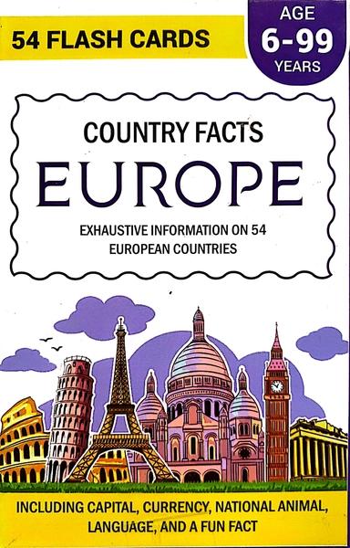 Country Facts Europe 54 Flash Card by Kids Newspaper