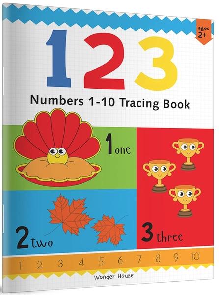 Preschool Activity Book: 123 – Numbers 1–10 Tracing Book for Kids Ages 3–5 by Wonder House Books