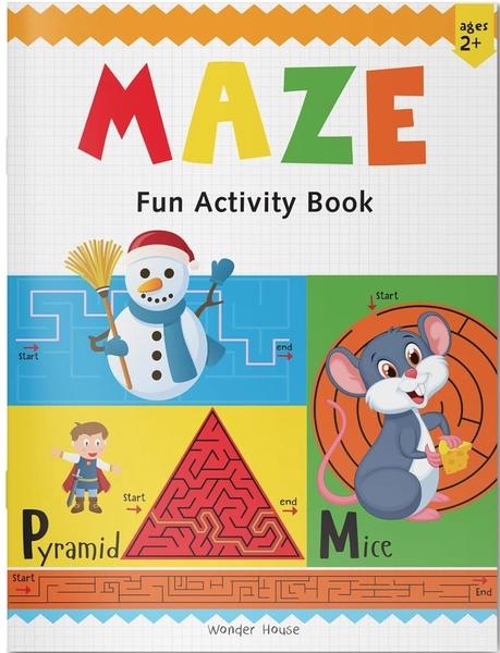 Preschool Activity Book: Maze – Fun Maze Activity Book for Kids Ages 3–5 by Wonder House Books