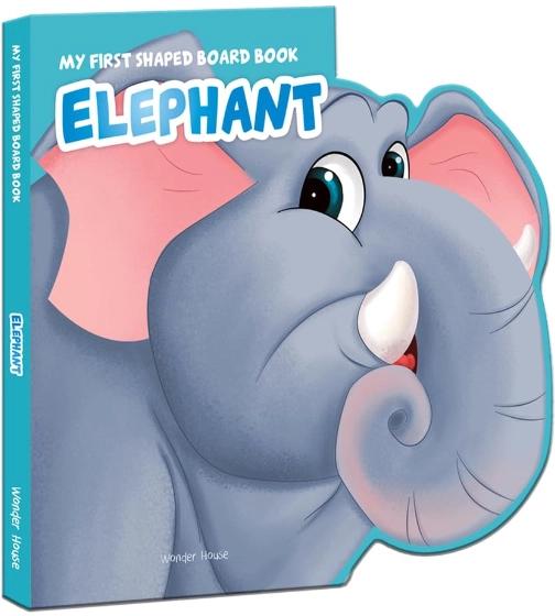 First Shaped Board Book - Elephant by Wonder House