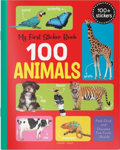 My First 100 Animals Stickers by Wonder House Books