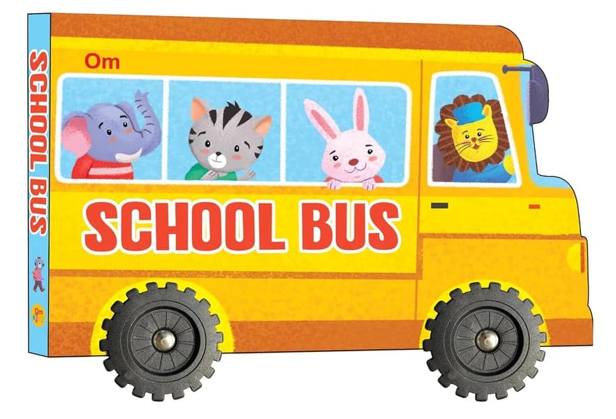 Cutout Board Book : School Bus by Om Books Editorial Stories