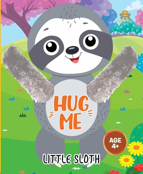 Booktopus Hug Me Hand Puppet Board Book - Little Sloth Interactive Bedtime Story with Soft Arms by Booktopus
