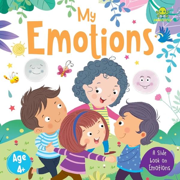Booktopus Slide and Learn Board Book - My Emotions Emotional Learning Book by Booktopus