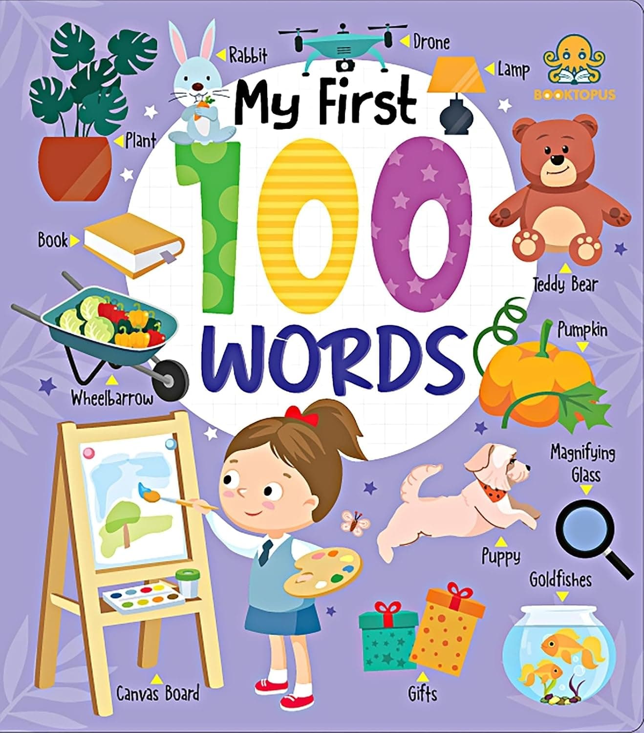 My First 100 Words Board Book (My First 100 Board Book) by Booktopus