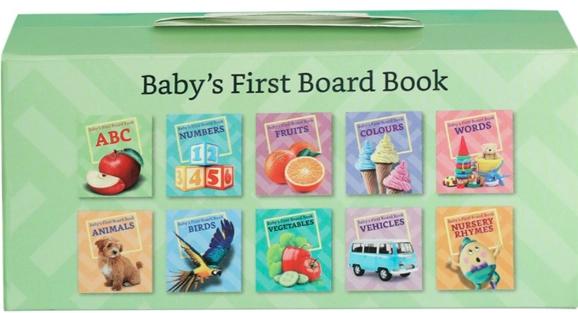 Solimo Board Books for Kids (Set of 10) by Solimo