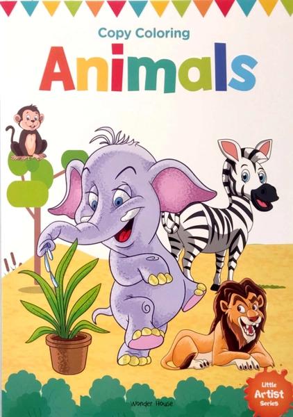 Little Artist Series Animals: Copy Colour Books by Wonder House