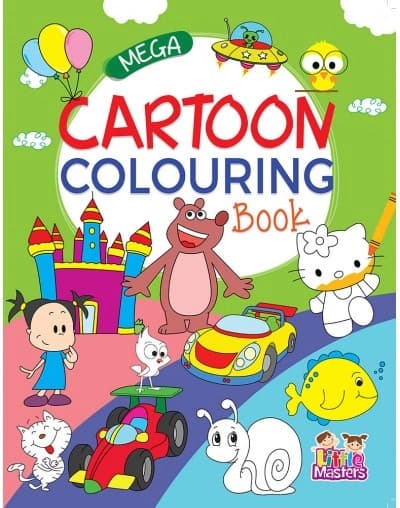 Mega Cartoon Colouring Book by Little Masters