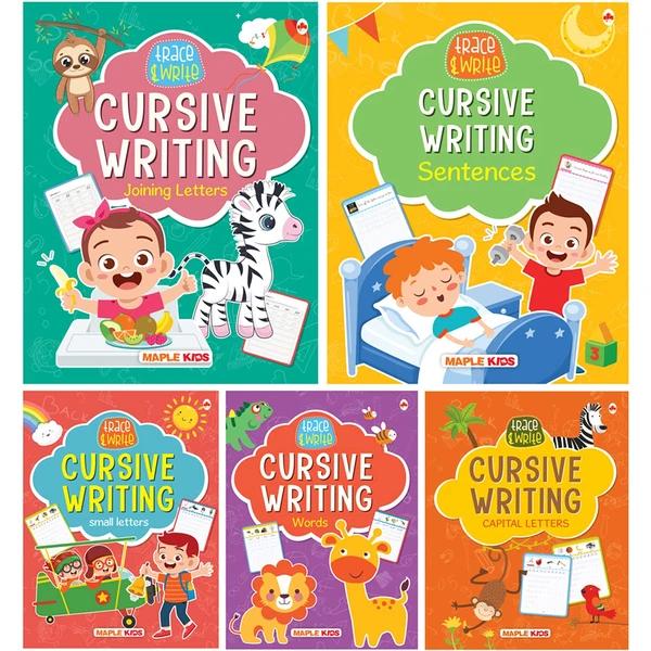 Cursive Writing Books (Set of 5 Books) (Handwriting Practice Books) by Maple Press