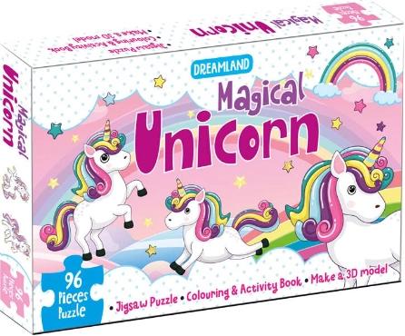 Dreamland Magical Unicorn Jigsaw Puzzle for Kids by Dreamland Publications