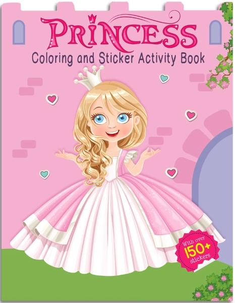 Princesses - Coloring and Sticker Activity Book (With 150+ Stickers) by Wonder House Books