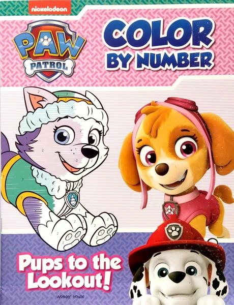 Pups to the Lookout: Paw Patrol, Color By Number Activity Book by Wonder House