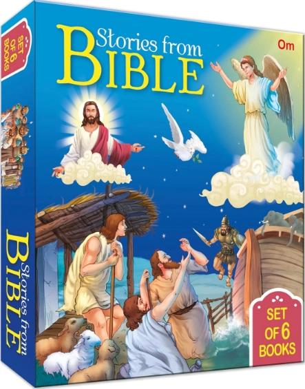 Story Books: Stories from Bible - Set of 6 Books by Om Books International