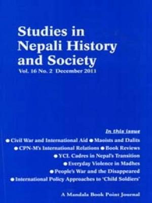 Studies in Nepali History and Society Vol- 16 No II by Unknown
