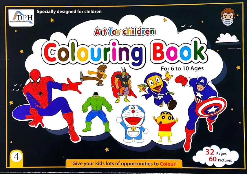 Art For Children Colouring Book-4 by Rabinthara Dhoju